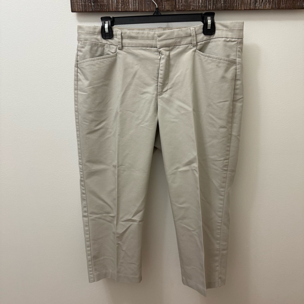 Dockers Womens Chino Pants Size 12 Beige Tan Khaki capris